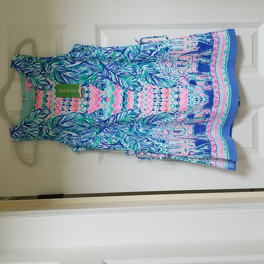 Lilly Pulitzer Donna Romper Feel The Beat Engineered, Size 2 $178 - Picture 3 of 16